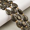 Natural Pyrite Beads Strands G-Z131-B01-01-1