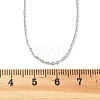 Brass Cable Chain Necklaces Making MAK-P011-01P-3