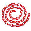 Handmade Opaque Acrylic Cable Chains KY-N014-001G-2