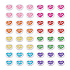 200Pcs Valentine's Day Opaque Acrylic Beads MACR-CW0001-13-2