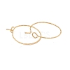 Ion Plating(IP) 316 Surgical Stainless Steel Hoop Earrings Findings X-STAS-D183-02G-01-2