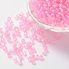Bicone AB Color Plated Eco-Friendly Transparent Acrylic Beads TACR-A003-6mm-10-1