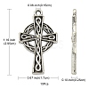 10Pcs Irish Tibetan Style Alloy Pendants PALLOY-YW0001-30-3