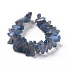 Natural Quartz Crystal Points Beads Strands G-K181-B17-2
