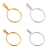 4Pcs 4 Styles 304 Stainless Steel Finger Ring Components DIY-BBC0003-14-7