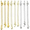 18Pcs 9 Styles Brass Chain Extender KK-FS0002-09-1