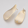 Brass Stud Earring Findings X-KK-Q750-037G-2