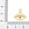 Brass Micro Pave Cubic Zirconia Pendants KK-F938-37G-02-3