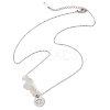 Natural White Moonstone Chip & Constellation Pendant Necklaces NJEW-JN05084-04-4