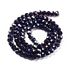 Electroplate Transparent Glass Beads Strands EGLA-A035-T6mm-A15-2