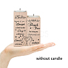 Wood Candle Holder AJEW-WH0268-002-5