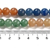 Natural Yellow/Green/Blue/Red Aventurine Beads Strands G-B095-A03-02-5