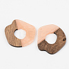 Opaque Resin & Walnut Wood Pendants RESI-S389-050A-C02-2
