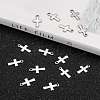 Tarnish Resistant Cross Stainless Steel Charms Pendants X-STAS-Q168-07-5