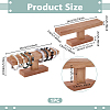 T Bar Wooden Watch Organizer Display Stands ODIS-WH0099-209A-2