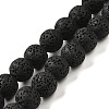 Natural Lava Rock Bead Strands X-G-L435-03-8mm-18-1