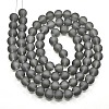 Baking Paint Transparent Glass Bead Strands GLAA-S031-12mm-12-2
