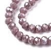 Electroplate Glass Beads Strands EGLA-A034-P1mm-A12-3
