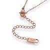 304 Stainless Steel Pendant Necklaces NJEW-L166-09-5