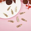 10Pcs Brass Micro Pave Cubic Zirconia Pendants KK-SZ0001-84-3