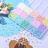 2250Pcs 15 Colors 6/0 Glass Seed Beads SEED-YW0002-09-6