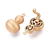 Brass Twister Clasps KK-Q074-14G-2