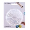 5 Style Brass and Plastic Ear Nuts KK-PH0016-01S-5
