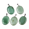 Natural Green Aventurine Pendants G-T138-207D-1