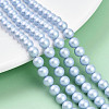 Baking Painted Pearlized Glass Pearl Bead Strands HY-N002-6mm-C04-1