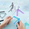 SUPERFINDINGS 8 Sets 8 Style Plastic Model Toy Assembled Holder AJEW-FH0002-33-3