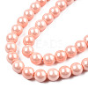 Electroplated Shell Pearl Beads Strands BSHE-N009-01A-3