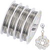 4 Rolls Copper Jewelry Craft Wire CWIR-SC0001-05-1