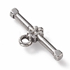 Non-Tarnish 304 Stainless Steel Toggle Clasps Parts LS-STAS-K209-04P-2