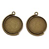 Zinc Alloy Pendant Cabochon Settings FIND-NH0001-13B-AB-1