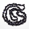 Synthetic  Blue Goldstone Chip Bead Strands X-G-M205-41-2