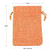 32Pcs 16 Style Burlap & Polyester Imitation Burlap Packing Pouches Drawstring Bags ABAG-LS0001-05-3