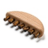 Natural Tiger Eye Scalp Massager AJEW-G058-01B-2
