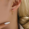Elegant and Versatile 201 Stainless Steel Hoop Earrings WR7294-4