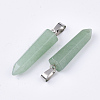 Natural Green Aventurine Point Pendants G-R220-34M-2
