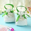 Cloth High Jacquard Flower Sugar Gift Drawstring Bags with Handle ST-CJ0004-01D-6