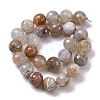 Natural Dragon Veins Agate(Dyed & Heated) Beads Strands G-K390-A09-01-4
