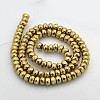 Electroplate Non-magnetic Synthetic Hematite Beads Strands G-J208F-07-2