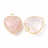 Natural Rose Quartz Pendants G-C005-01G-15-2