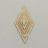 Unfinished Wood Rhombus Shape Discs Slices LS-WOCR-PW0001-005B-5