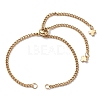304 Stainless Steel Chain Bracelet Making AJEW-JB01210-01-2