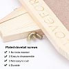 2Sets 2 Styles Natural Wood Photo Frames DJEW-OC0001-06-3