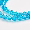 Half-Handmade Transparent Glass Beads Strands X-G02QC0N1-2