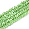 Opaque Glass Beads Strands GLAA-N019-4mm-16-1