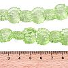 Electroplate Baking Paint Transparent Glass Beads Strands GL-CBA17FF-02H-4