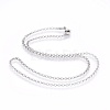 Non-Tarnish 201 Stainless Steel Rolo Chain Necklaces NJEW-F248-13A-P-1